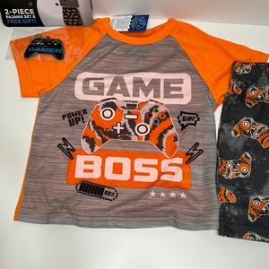 Game Boss 2 Piece Gamer Pajama Set & Free Gift